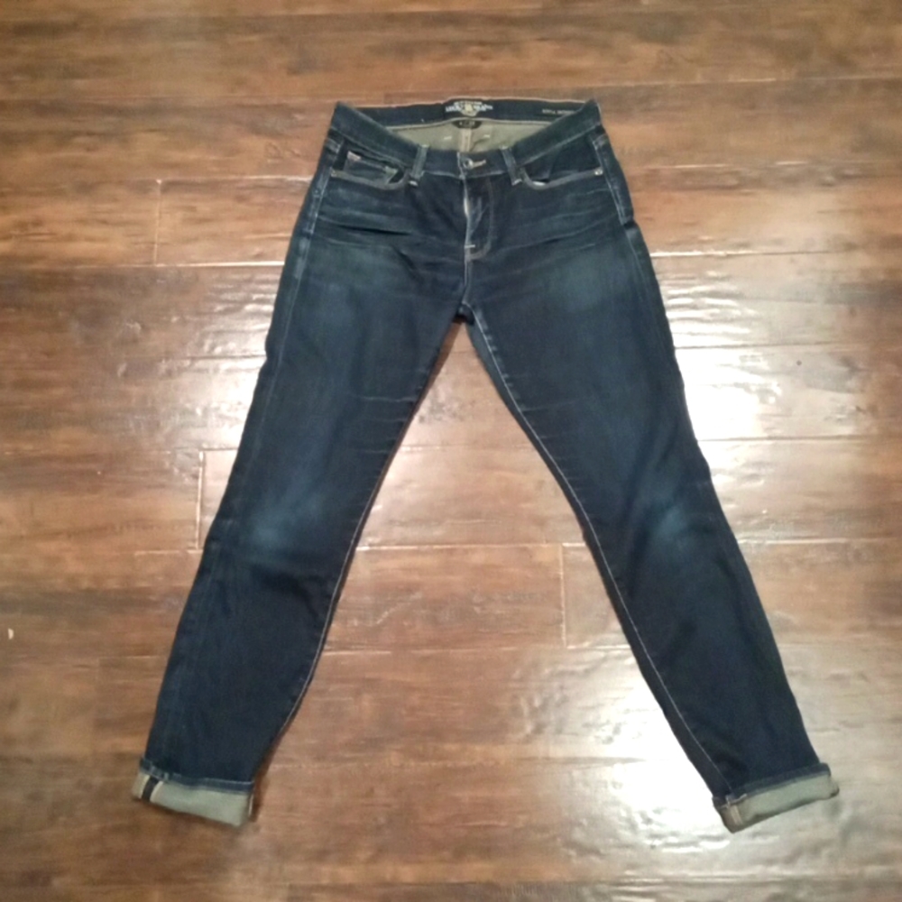 Lucky Brand Ankle Mid Rise Skinny Blue Jeans Size 4 / 27